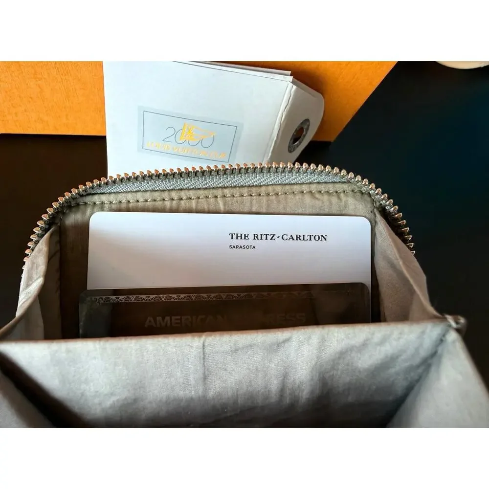 LOUIS VUITTON Cup 2000 Zippy Small Men's Wallet KHAKI Green Pouch Sailing Yacht